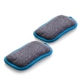 thumbnail image 1 of E-Cloth Washing up Pad Non-Scratch Kitchen Dish Scrubber Microfiber Sponge, Blue, 2-Pack, 1 of 5