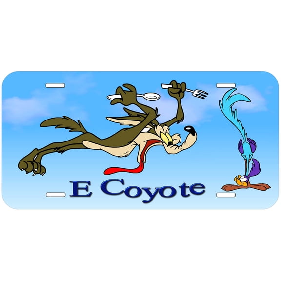 E Coyote Novelty Car Auto License Plate