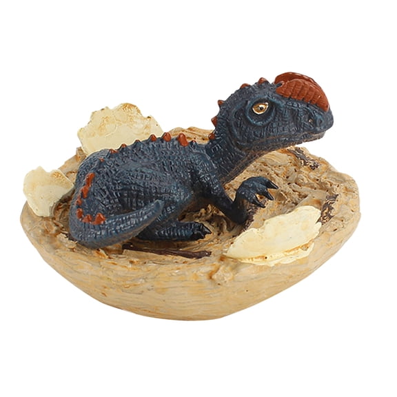 E Dilophosaurus Half Hatching Dinosaur Egg Model Toy With Base For Kids Home Decor Broken Shell