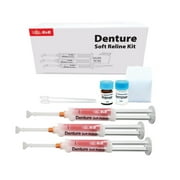 E&E Denture Soft Reline Kit – Upper & Lower | Single Use | At-Home Comfort Refit | Long-Lasting, Soft Silicone Cushion | Easy Application