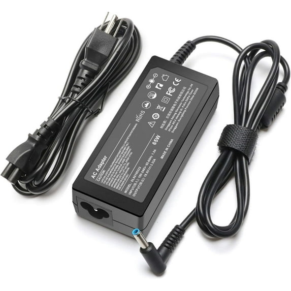 E ERSY 19.5V 3.33A 65W Laptop Charger for HP Pavilion 15 17 14 11, ENVY X360 14 15 17 TouchSmart 709985-001 Power Cord