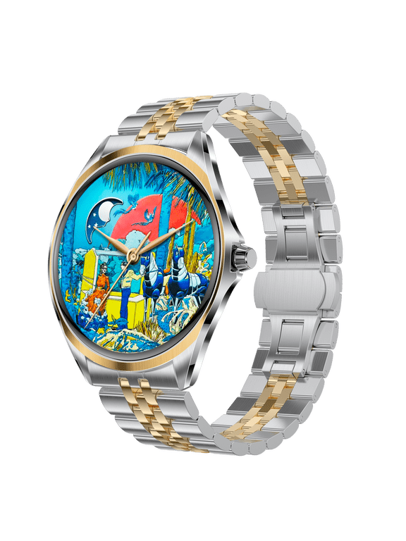 1.43 inch AMOLED Super Thin Smart Watch TN88 Bluetooth Call Sports Watch for Men and Women-Gold