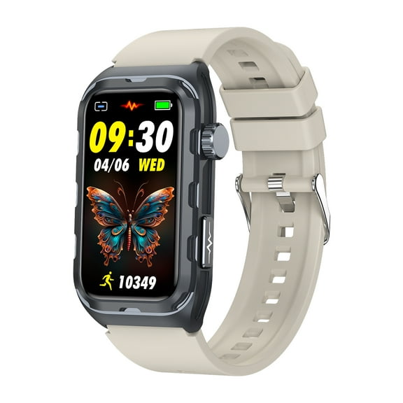 E EYAFA 2025 New Smart Bracelet for Men and Women Sports Watch-Beige