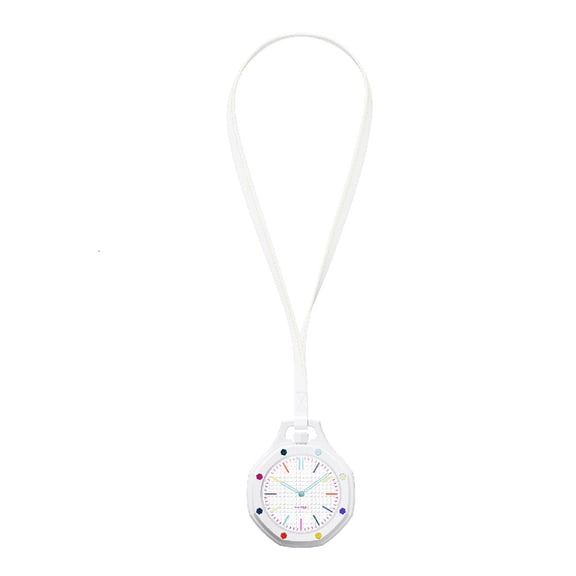 E EYAFA AP01 Multi-Wear Smart Pocket Watch, Offline AI Voice Assistant Smart Watch with NFC Access Control, 360*360 TFT Screen, 3ATM Waterproof, BLE5.4 Magnetic Charging Smart Pendant Watch-White
