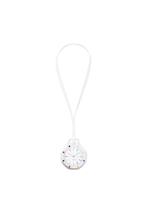 AP01 Multi-Wear Smart Pocket Watch, Offline AI Voice Assistant Smart Watch with NFC Access Control, 360*360 TFT Screen, 3ATM Waterproof, BLE5.4 Magnetic Charging Smart Pendant Watch-White
