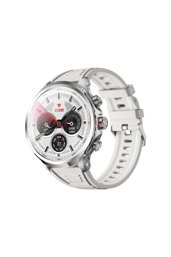 Android System Smart Watch H18Pro with 3GB RAM and 32GB ROM 1.95 inch AMOLED Screen 1880mAh Battery for Men and Women-Silver