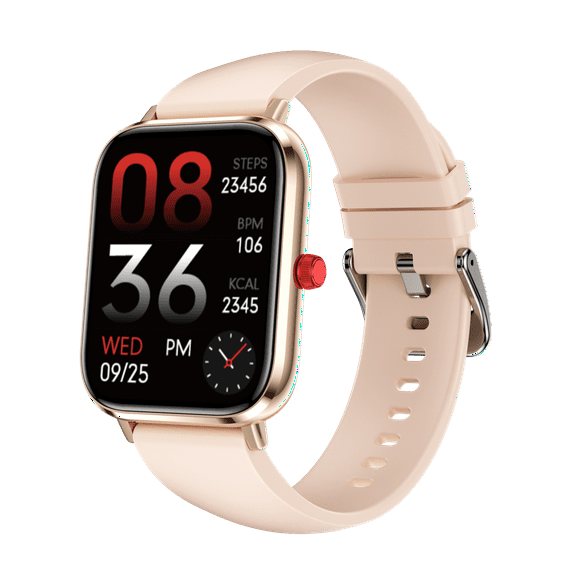 E EYAFA Bluetooth Call Smart Watch TF68 with 1.86 inch Screen for Men and Women-Pink