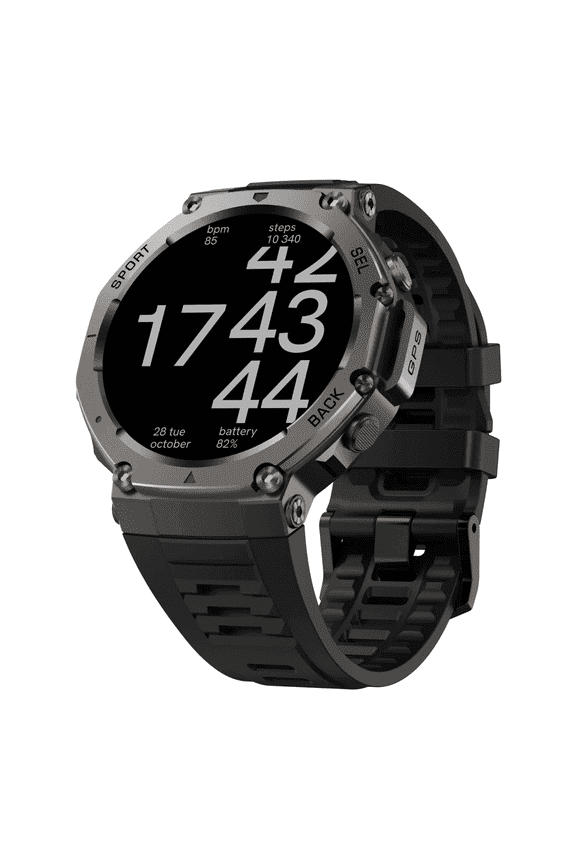 DM58 Smart Watch 1.43 Inch AMOLED Display 5ATM Waterproof  Smartwatch(Black)