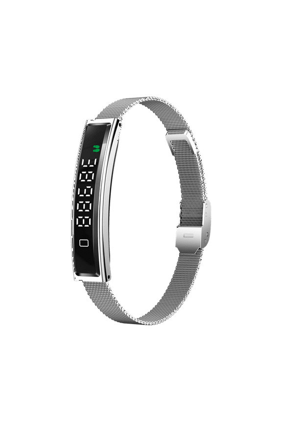 Fashion Bluetooth Smart Bracelet with Dual Strap Steel and Rubber support Diving for Men and Women