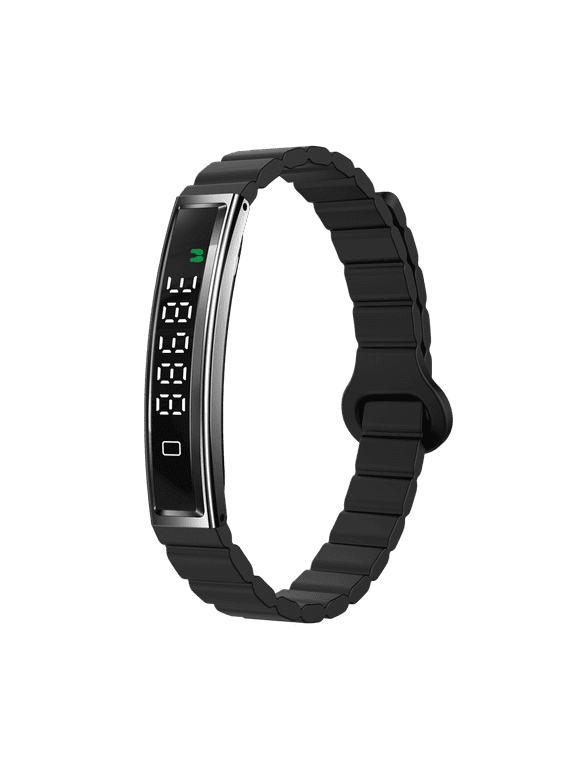 Fashion Bluetooth Smart Bracelet with Dual Strap Steel and Rubber support Diving for Men and Women