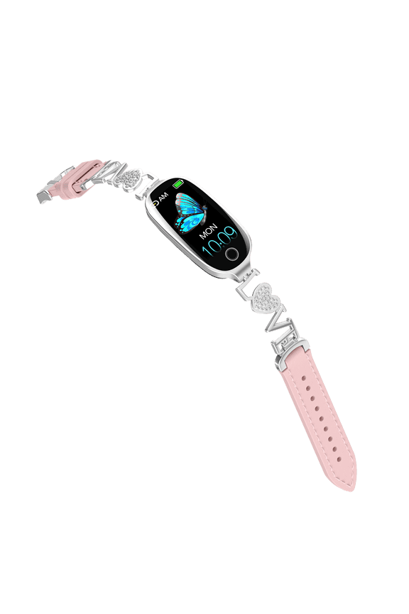Fashion Smart Bracelet for Women with 1.1 inch Screen Smart Watch-Pink