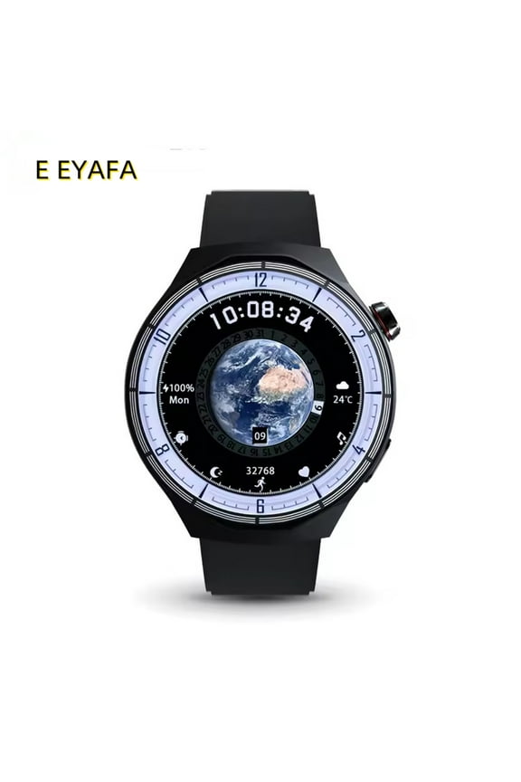 HT30 AMOLED Smart Watch Men 2GB ROM Local Video Custom Dials NFC Smartwatch with Harmony OS-Black