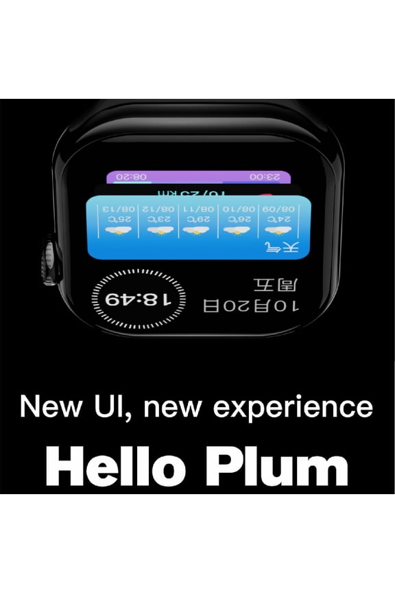 Hello plum 26 Smart Watch with 2.06 inch AMOLED Screen,1GB ROM,Support What's APP Message Reply,Man and Women's Smart Sports Watch