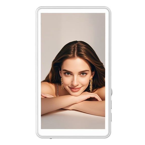 E EYAFA Magnetic Phone Vlog Selfie Monitor Screen, 4.02 inch,1080P Wireless Recording, Using Phone Rear Camera for Selfie Vlog Live Stream TikTok, Compatible with iPhone-White