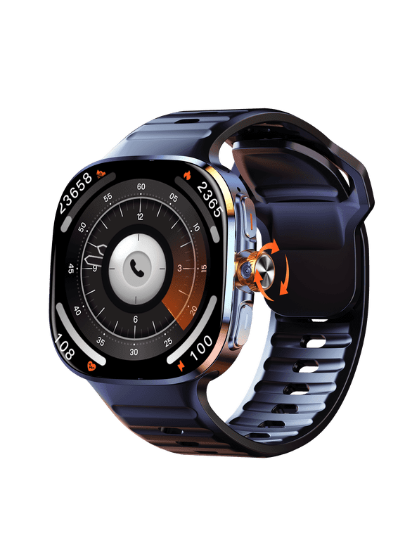 New Dual Bluetooth +Android System Smart Watch M99 with 2.16 inch AMOLED Screen 3GB RAM and 32GB ROM-Black