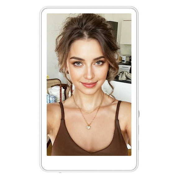 E EYAFA New Updated Magnetic Phone Vlog Selfie Monitor Screen, 1080P Wireless Recording, Using Phone Rear Camera for Selfie Vlog Live Stream TikTok, Compatible with iPhone-White