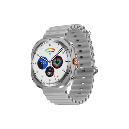 E EYAFA Smart Watch DT Ultra Mini,1.32 inch HD Screen,4GB Memory,Bluetooth Call Smart Watch for Men and Women-White