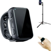 E EYAFA True Touch Scrolling Ring End Finger Strain! Wireless Remote for Comfortable TikTok, Video & Page Control on iPhone/iPad/Android Portrait/Landscape-Black