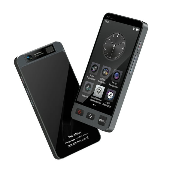 E EYAFA Voice Translator M80Pro for Men and Women Travel with 4.02 inch IPS HD Screen 1500mAh Rechargable Lithium Polymer Battery Google Search and Google Map