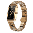 thumbnail image 1 of E EYAFA Women's Smart Watch, 1.13" AMOLED Touch Screen, IP68 Waterproof, Compatible with iOS & Android-Golden Shell and Strap, 1 of 27