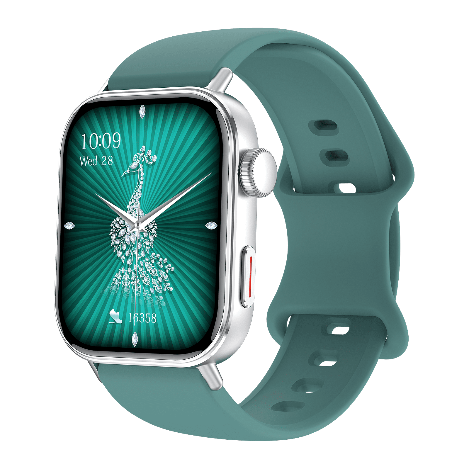 E EYAFA Women's Smart Watch GW11 Mini with 1.75 inch Screen-Silver