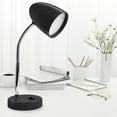 thumbnail image 1 of E Energetic LED Light Desk Lamp, 3.5W 4000K Study Lamps with Flexible Goose Neck for Bedroom and Office, Black, 1 of 6