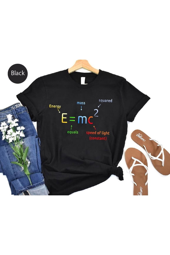 E Equals MC Squared Shirt: Science Physics Einstein Tee TSHIRT All Size S-5XL
