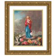 thumbnail image 1 of E.F. Estein 20x24 Gold Ornate Framed and Double Matted Museum Art Print Titled - Jesus, Lover of My Soul (1883), 1 of 4