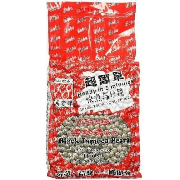 E-Fa Big Pack Black Boba Tapioca Pearls for Bubble Tea 6.6LB (3 Kg)