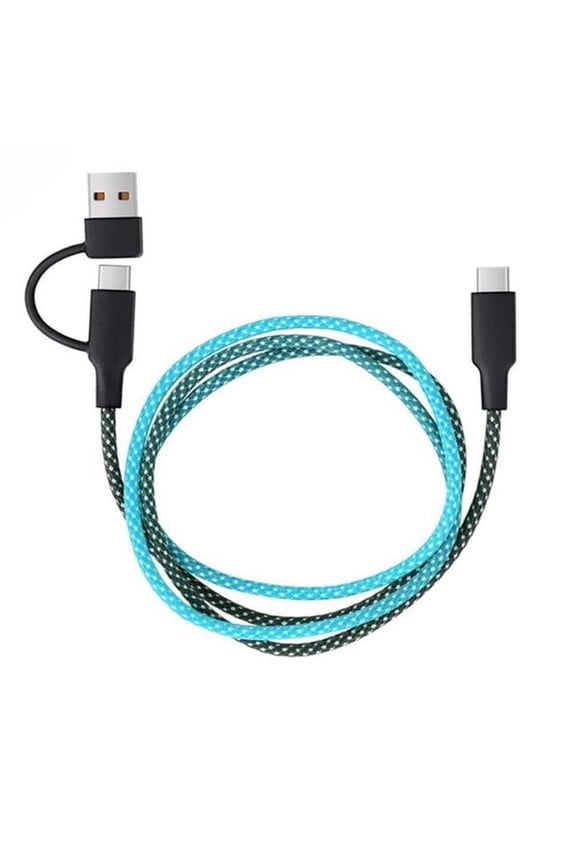 3022339 3 ft. Fusebox Multi Color Braided USB-C Cable for USB-Powered Device