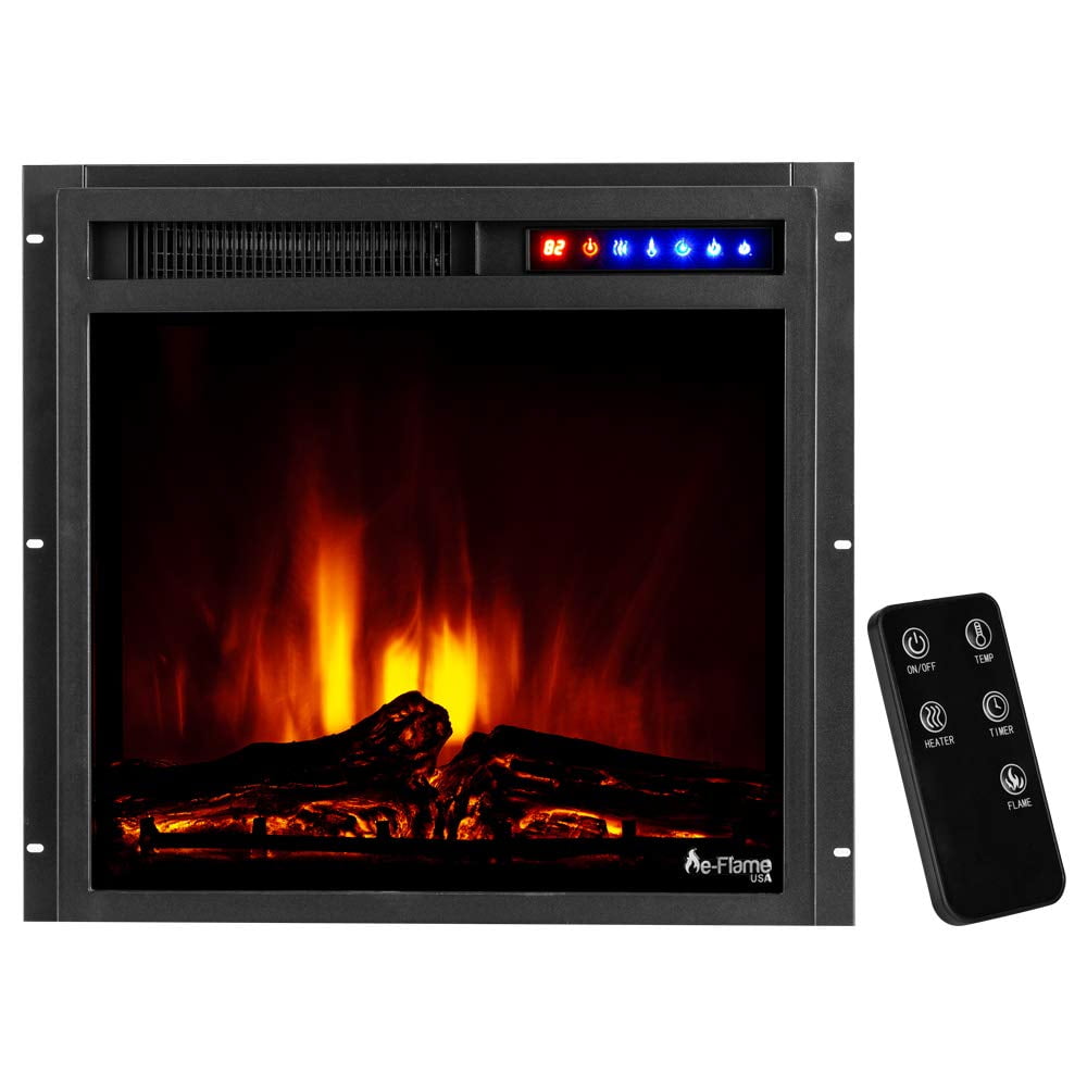 E-Flame USA Montana 20 x 18 Insert LED Electric Fireplace - Walmart.com
