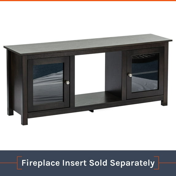 E-Flame USA Montana Fireplace TV Stand 58" x 24" - Dark Oak Finish