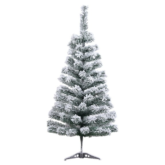 E Flocked Christmas Tree Style E For Enhancing Christmas Spirit In Home Setting