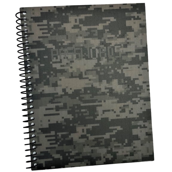 RE-Focus Mini Spiral Password Book with Alphabetical Tabs, Small, Green Camouflage
