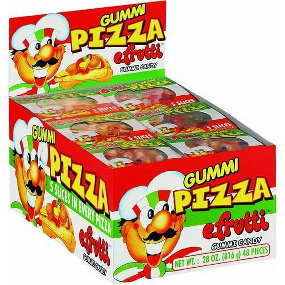 E Frutti Gummi AJH3Candy Pizza - 48'S, .6-Ounce (Pack of 48)