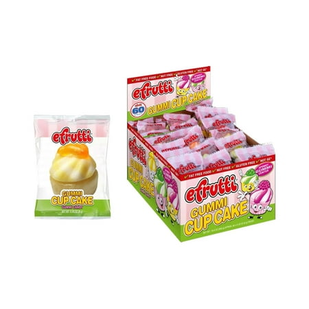 E. Frutti Gummi Cupcakes, 60 Count Display Box