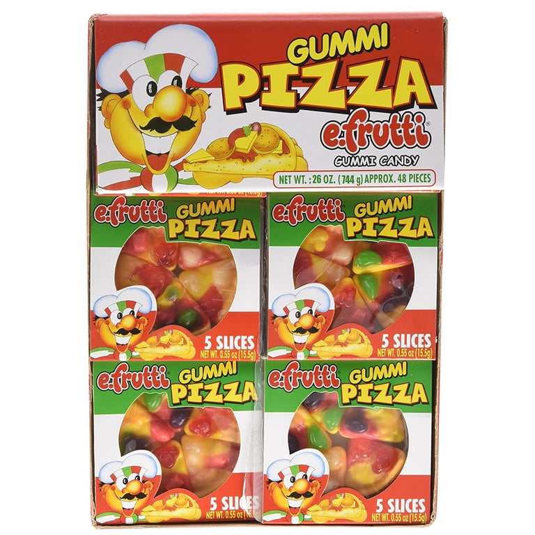 E-Frutti Mini Gummi Pizza, Individually Wrapped, 48ct Box