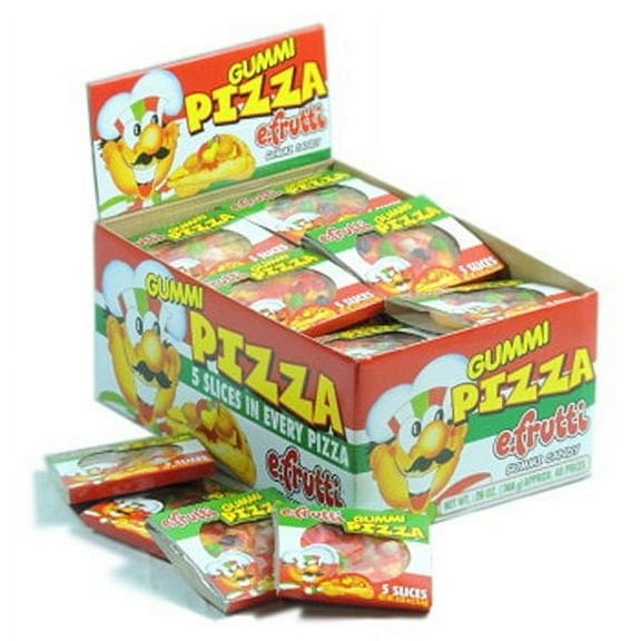 E.Frutti Pizza Gummi Candy 48Ct - Pack Of 48