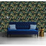 E-Graphic Design Animal Print Wallpaper Mural – Peel and Stick (24" x 84")