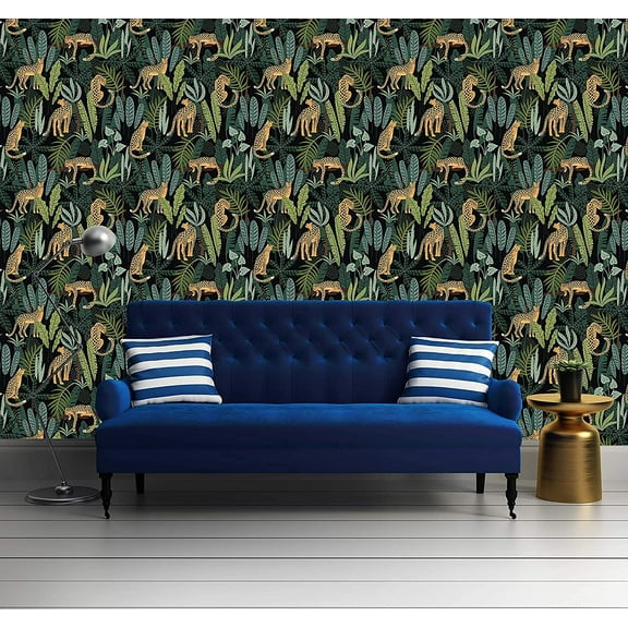 E-Graphic Design Animal Print Wallpaper Mural  Peel and Stick (24" x 96")