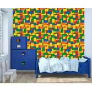 E-Graphic Design Legos Wallpaper Mural for Kids Room – Peel and Stick (24" x 60")