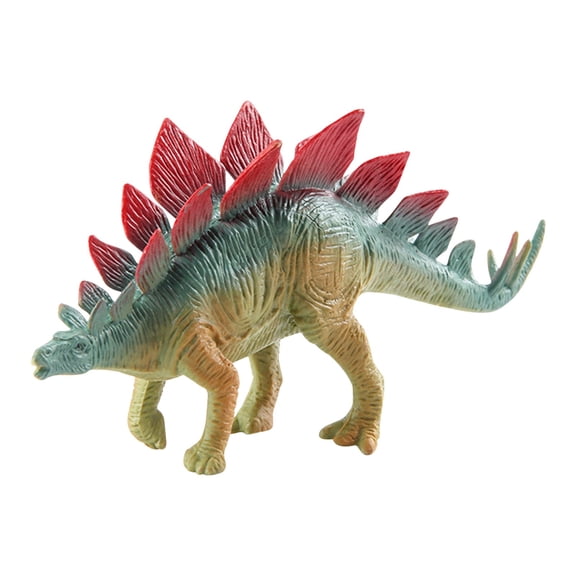 E Hand Painted Stegosaurus Dinosaur Model Toy For Kids Solid Plastic Figure Collectible Decor