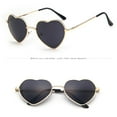 thumbnail image 1 of E Heart Shape Sunglasses Sunglasses Womens Trendy Sunglasses AC+Metal Trendy Rectangle Womens Mens Shades Sun Glasses One Size, 1 of 2