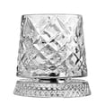thumbnail image 1 of E Ice Crystal Texture Rotating Whisky Glass With Base 260Ml Ideal For Gifting And Home Bar Decor, 1 of 6