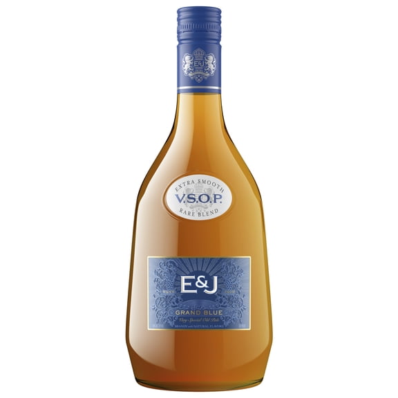 E&J VSOP Brandy, 1.75L Glass Bottle, 40% ABV