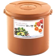 E-Jen Premium Kimchi, Sauerkraut Container Probiotic Fermentation with Inner Vacuum Lid Round 11.8 gal/ 45L