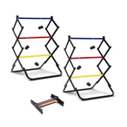 E-Jet Sport Adult Foldable Ladder Ladder Ball Sets, Steel,PVC Black, 11 lb 24.52