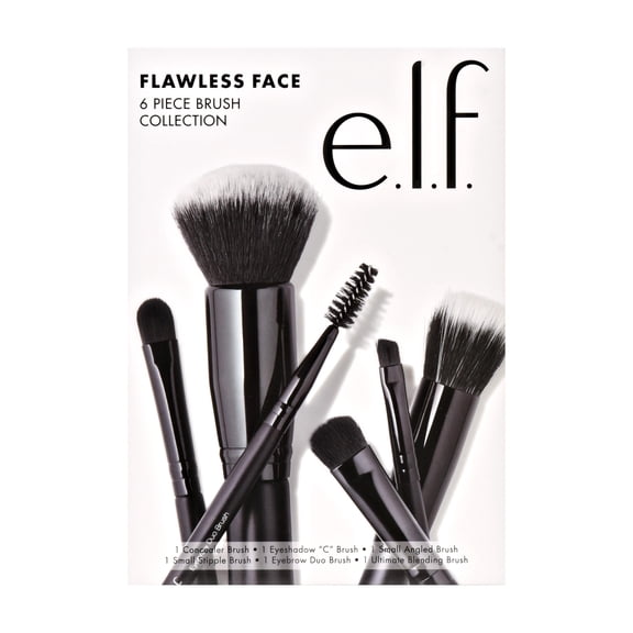 E.L.F., Flawless Face Kit, 6 Piece Brush Collection Pack of 2
