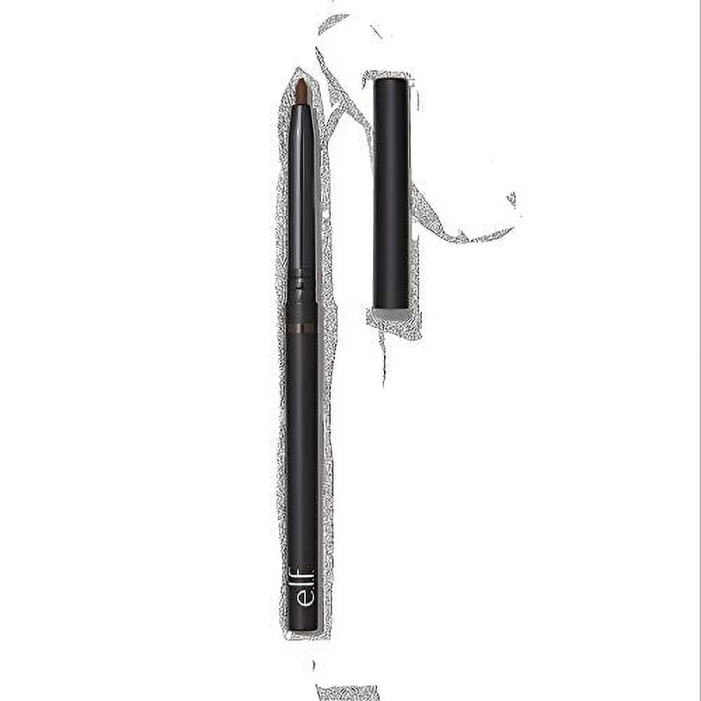 E.L.F. No Budge Retractable Eyeliner, Creamy, Ultra-Pigmented, Brown (Pack Of 2).
