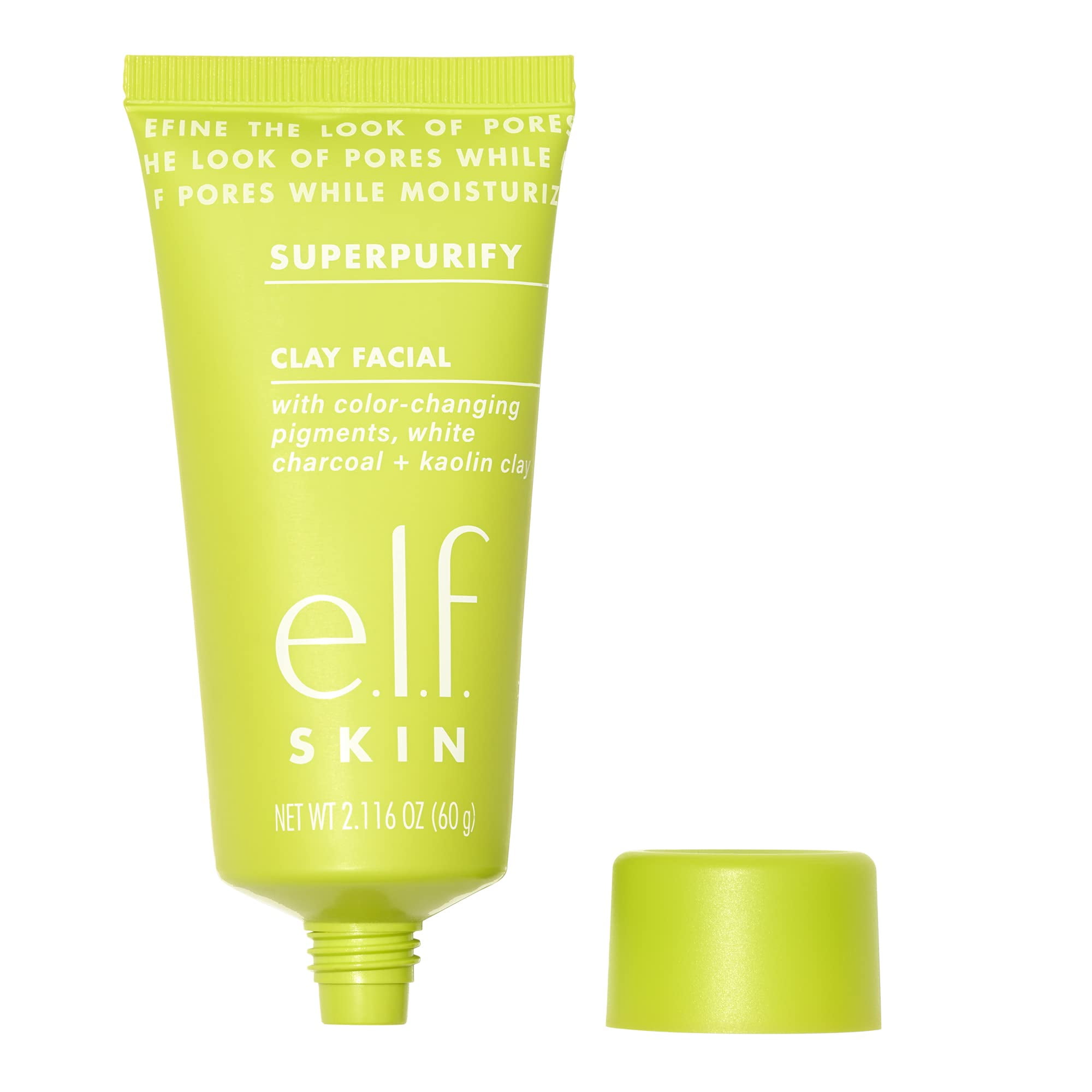 E.L.F. Skin Superpurify Clay Facial Mask, ColorMorphing Clay Mask For